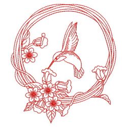 Redwork Hummingbirds 2 02(Md) machine embroidery designs