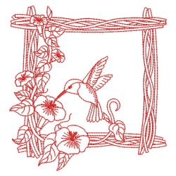 Redwork Hummingbirds 2 06(Sm) machine embroidery designs