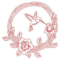 Redwork Hummingbirds 2 10(Lg) machine embroidery designs