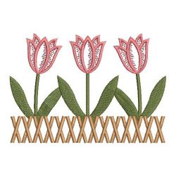 Heirloom Tulips 02(Lg) machine embroidery designs