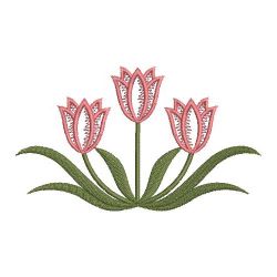Heirloom Tulips 04(Md) machine embroidery designs
