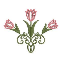 Heirloom Tulips 08(Md) machine embroidery designs