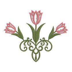 Heirloom Tulips 08(Sm) machine embroidery designs