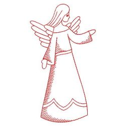 Redwork Angels 3 02(Lg) machine embroidery designs