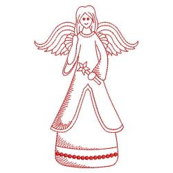 Redwork Angels 3 04(Md) machine embroidery designs
