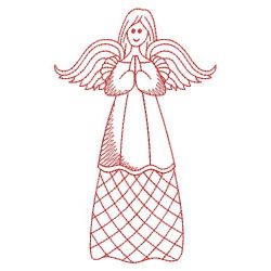 Redwork Angels 3 08(Md) machine embroidery designs