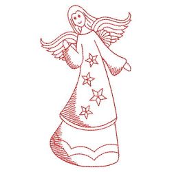 Redwork Angels 3 09(Md) machine embroidery designs