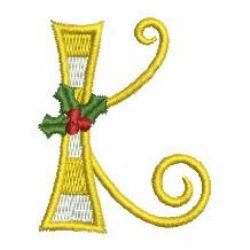 Christmas Alphabet 11 machine embroidery designs