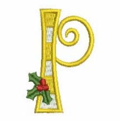 Christmas Alphabet 16 machine embroidery designs