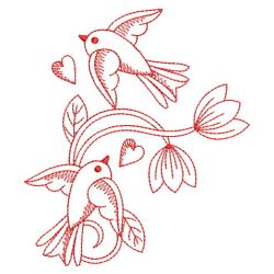 Redwork Cute Birds(Sm) machine embroidery designs