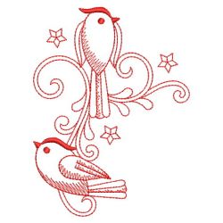 Redwork Cute Birds 06(Sm) machine embroidery designs