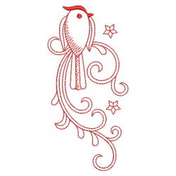 Redwork Cute Birds 07(Md) machine embroidery designs
