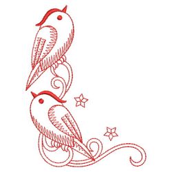 Redwork Cute Birds 10(Md)