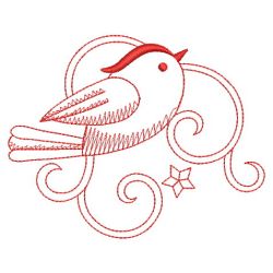 Redwork Cute Birds 11(Md) machine embroidery designs