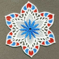 FSL Patriotic Doily 06 machine embroidery designs
