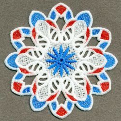 FSL Patriotic Doily 09 machine embroidery designs