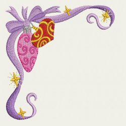 Christmas Ribbon Corner 05 machine embroidery designs