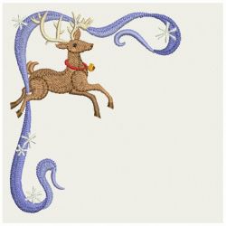 Christmas Ribbon Corner 07 machine embroidery designs