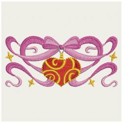 Christmas Ribbon Rectangle 05 machine embroidery designs