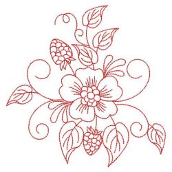 Redwork Flower and Bird 02(Sm) machine embroidery designs