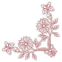 Redwork Flower and Cardinal 07(Lg) machine embroidery designs