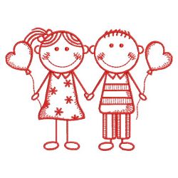 Stick Boy and Girl 03(Md) machine embroidery designs
