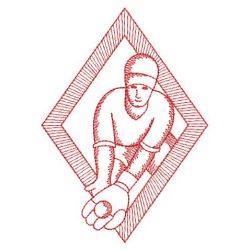 Redwork Baseball(Sm) machine embroidery designs