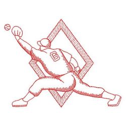 Redwork Baseball 03(Md)