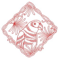 Redwork Parrot 2(Lg) machine embroidery designs