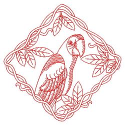 Redwork Parrot 2 09(Md) machine embroidery designs