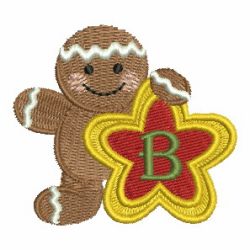 Gingerbread Alphabets 02 machine embroidery designs