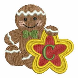 Gingerbread Alphabets 03 machine embroidery designs