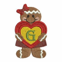 Gingerbread Alphabets 07 machine embroidery designs
