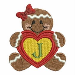 Gingerbread Alphabets 10 machine embroidery designs