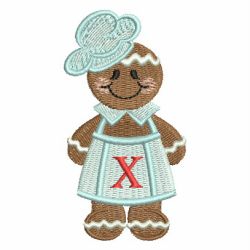Gingerbread Alphabets 24 machine embroidery designs