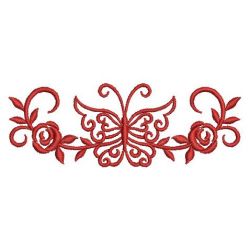 Redwork Butterfly and Rose 01(Md) machine embroidery designs