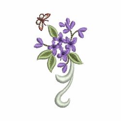 Heirloom Purple Flower 01 machine embroidery designs