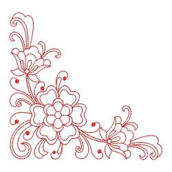 Redwork Rosemaling Deco 03(Md) machine embroidery designs