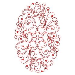 Redwork Rosemaling Deco 05(Sm) machine embroidery designs