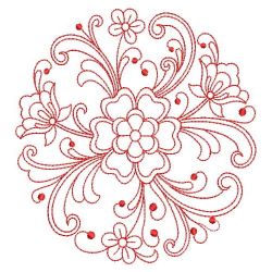 Redwork Rosemaling Deco 08(Sm) machine embroidery designs