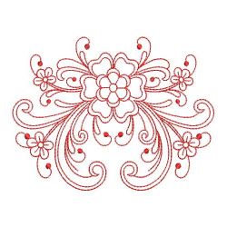 Redwork Rosemaling Deco 10(Lg)