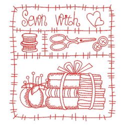 Redwork Sewing Patchwork 01(Sm) machine embroidery designs