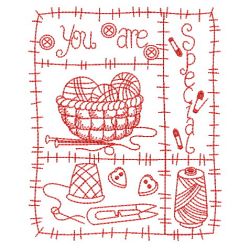 Redwork Sewing Patchwork 02(Lg) machine embroidery designs