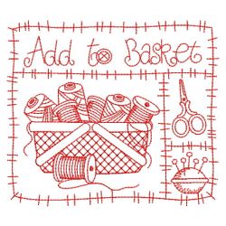 Redwork Sewing Patchwork 08(Sm) machine embroidery designs