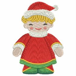 Christmas Dolls 09 machine embroidery designs