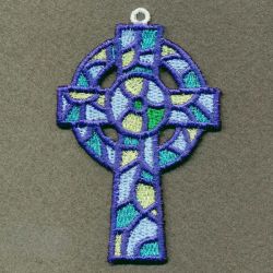 Stained Glass Cross 01 machine embroidery designs