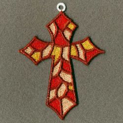 Stained Glass Cross 02 machine embroidery designs
