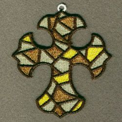 Stained Glass Cross 03 machine embroidery designs