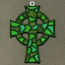 Stained Glass Cross 04 machine embroidery designs