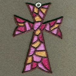 Stained Glass Cross 05 machine embroidery designs
